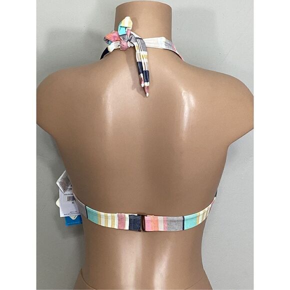 New O’Neill stripe bikini top. XS. MSRP$62 - Picture 4 of 9
